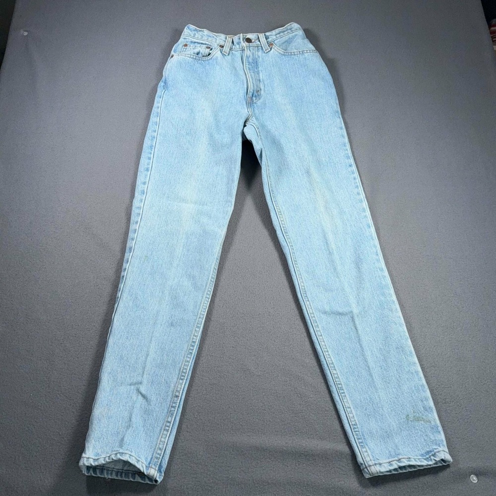 Vintage Levi's 512 Jeans Womens 5‎ Slim Tapered USA 90s Light Wash Denim 22x30